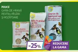 Auchan Pouce Gama de hrană pentru păsări şi rozătoare Ofertă