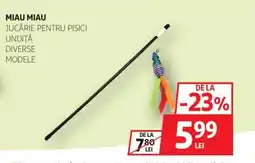 Auchan MIAU MIAU Jucărie pentru pisici undiță Ofertă