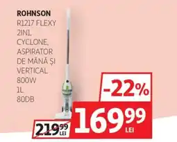 Auchan ROHNSON R1217 Flexy 2in1, cyclone, aspirator de mână şi vertical Ofertă