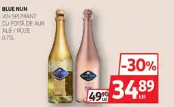 Auchan BLUE NUN Vin spumant cu foiţă de aur alb/roze Ofertă