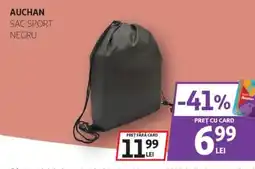 Auchan AUCHAN Sac sport negru Ofertă