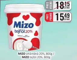 CBA MIZO smântână 20% Ofertă
