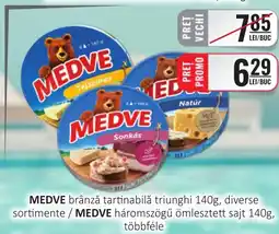 CBA MEDVE brânză tartinabilă triunghi Ofertă