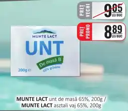 CBA MUNTE LACT unt de masă 65% Ofertă