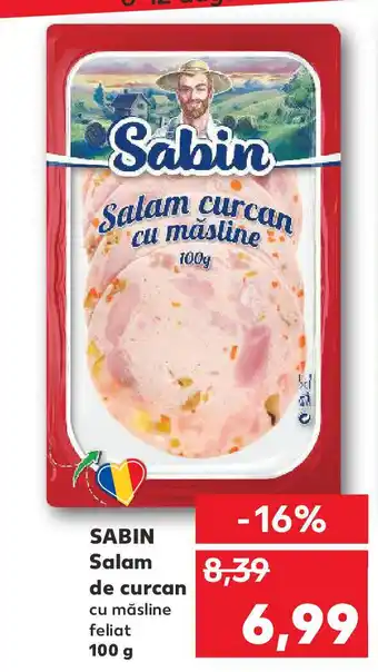Kaufland SABIN Salam de curcan Ofertă