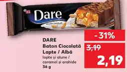 Kaufland DARE Baton Ciocolată Lapte / Albă Ofertă