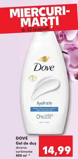 Kaufland DOVE Gel de duş Ofertă