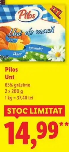 Lidl Pilos Unt Ofertă