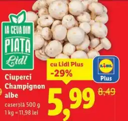 Lidl Ciuperci Champignon albe Ofertă