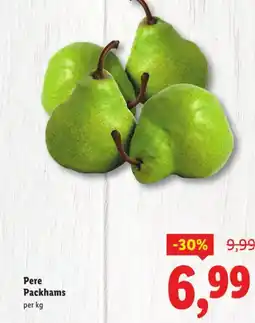 Lidl Pere Packhams Ofertă
