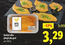Lidl Şniţel din piept de pui Ofertă