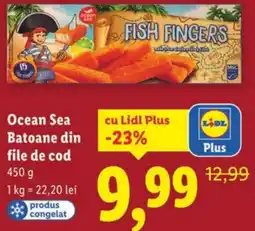 Lidl Ocean Sea Batoane din file de cod Ofertă