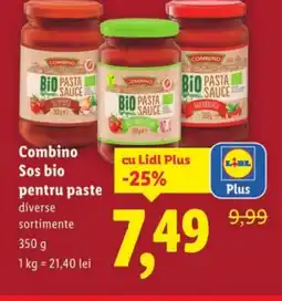 Lidl Combino Sos bio pentru paste Ofertă