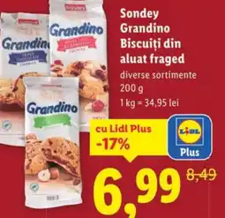 Lidl Sondey Grandino Biscuiți din aluat fraged Ofertă