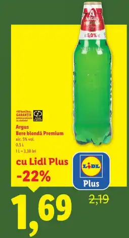 Lidl Argus Bere blondǎ Premium Ofertă