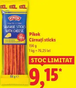 Lidl Pikok Cârnaţi sticks Ofertă