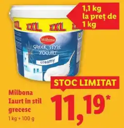 Lidl Milbona Iaurt în stil grecesc Ofertă