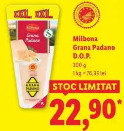 Lidl Milbona Grana Padano D.O.P. Ofertă
