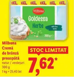 Lidl Milbona Cremă de brânză proaspătă Ofertă