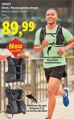 Lidl CRIVIT Vestǎ / Rucsac pentru alergat Ofertă
