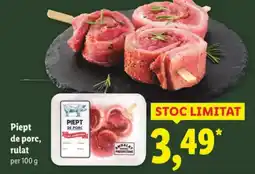 Lidl Piept de porc, rulat Ofertă