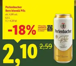 Lidl Perlenbacher Bere blondǎ Pils Ofertă