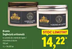 Lidl Krantz Îngheţată artizanalǎ Ofertă