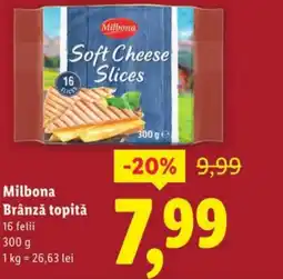 Lidl Milbona Brânză topitǎ Ofertă