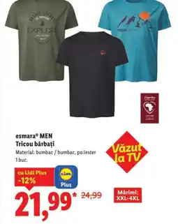 Lidl EsmaraⓇ MEN Tricou bărbaţi Ofertă