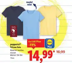 Lidl Pepperts! Tricou fete Ofertă