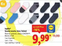 Lidl Lupilu Şosete scurte, fete / băieți Ofertă