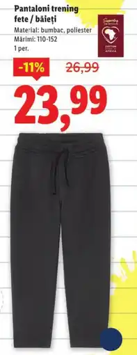 Lidl Pantaloni trening fete / băieţi Ofertă