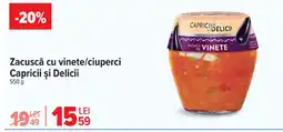 Carrefour Market Zacuscă cu vinete/ciuperci Capricii şi Delicii Ofertă