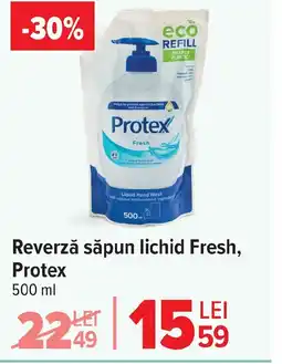 Carrefour Market Reverză săpun lichid Fresh, Protex Ofertă
