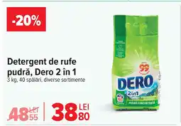 Carrefour Market Detergent de rufe pudră, Dero 2 în 1 Ofertă