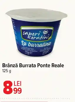 Carrefour Market Brânză Burrata Ponte Reale Ofertă