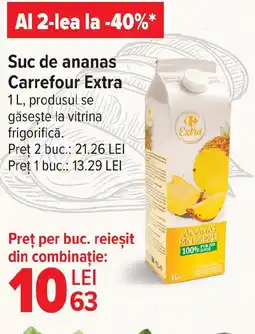 Carrefour Market Suc de ananas Carrefour Extra Ofertă