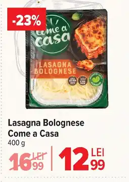 Carrefour Market Lasagna Bolognese Come a Casa Ofertă
