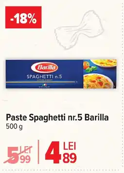 Carrefour Market Paste Spaghetti nr.5 Barilla Ofertă