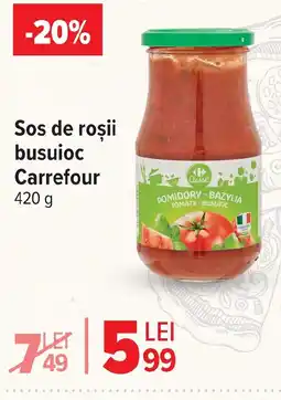 Carrefour Market Sos de roşii busuioc Carrefour Ofertă