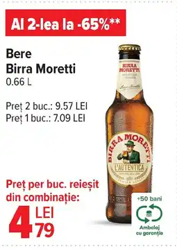 Carrefour Market Bere Birra Moretti Ofertă