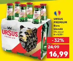 Kaufland URSUS Premium Bere blondă Ofertă