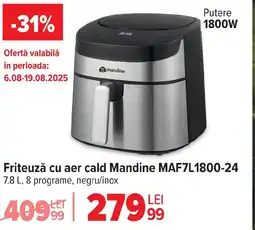 Carrefour Friteuză cu aer cald Mandine MAF7L1800-24 Ofertă