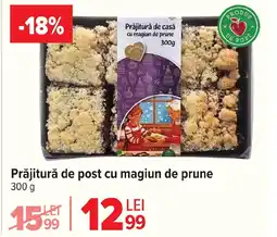 Carrefour Prăjitură de post cu magiun de prune Ofertă