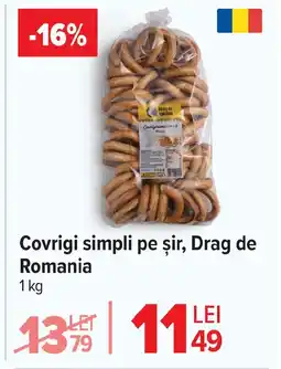 Carrefour Covrigi simpli pe şir, Drag de Romania Ofertă