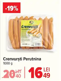 Carrefour Crenvursti Perutnina Ofertă