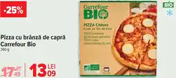 Carrefour Pizza cu brânză de capră Carrefour Bio Ofertă