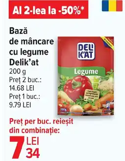 Carrefour Bazǎ de mâncare cu legume Delik'at Ofertă