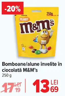 Carrefour Bomboane/alune învelite în ciocolată M&M's Ofertă