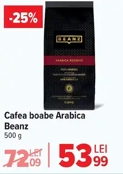 Carrefour Cafea boabe Arabica Beanz Ofertă